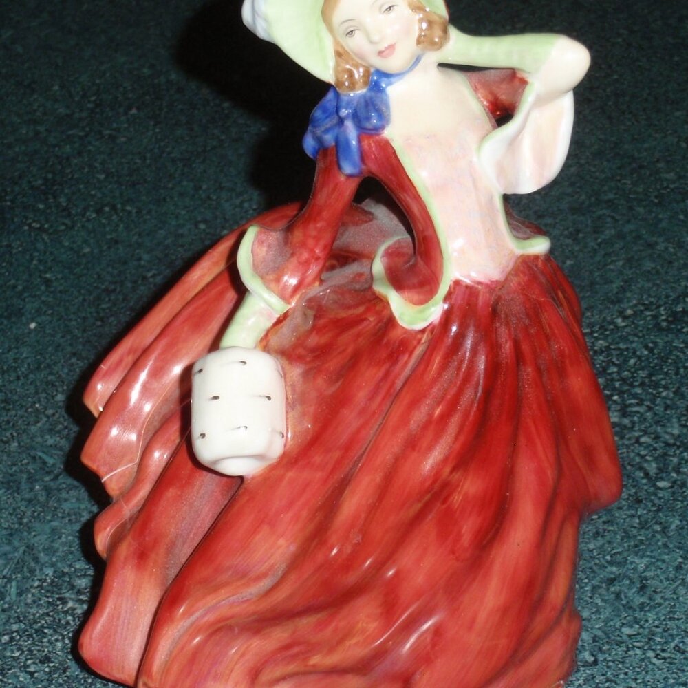 Vintage Royal Doulton Porcelain Collectible Figurine "Autumn Breezes" HN1936 - Picture 2 of 9
